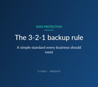 The 3-2-1 backup rule: a simple standard every business should meet